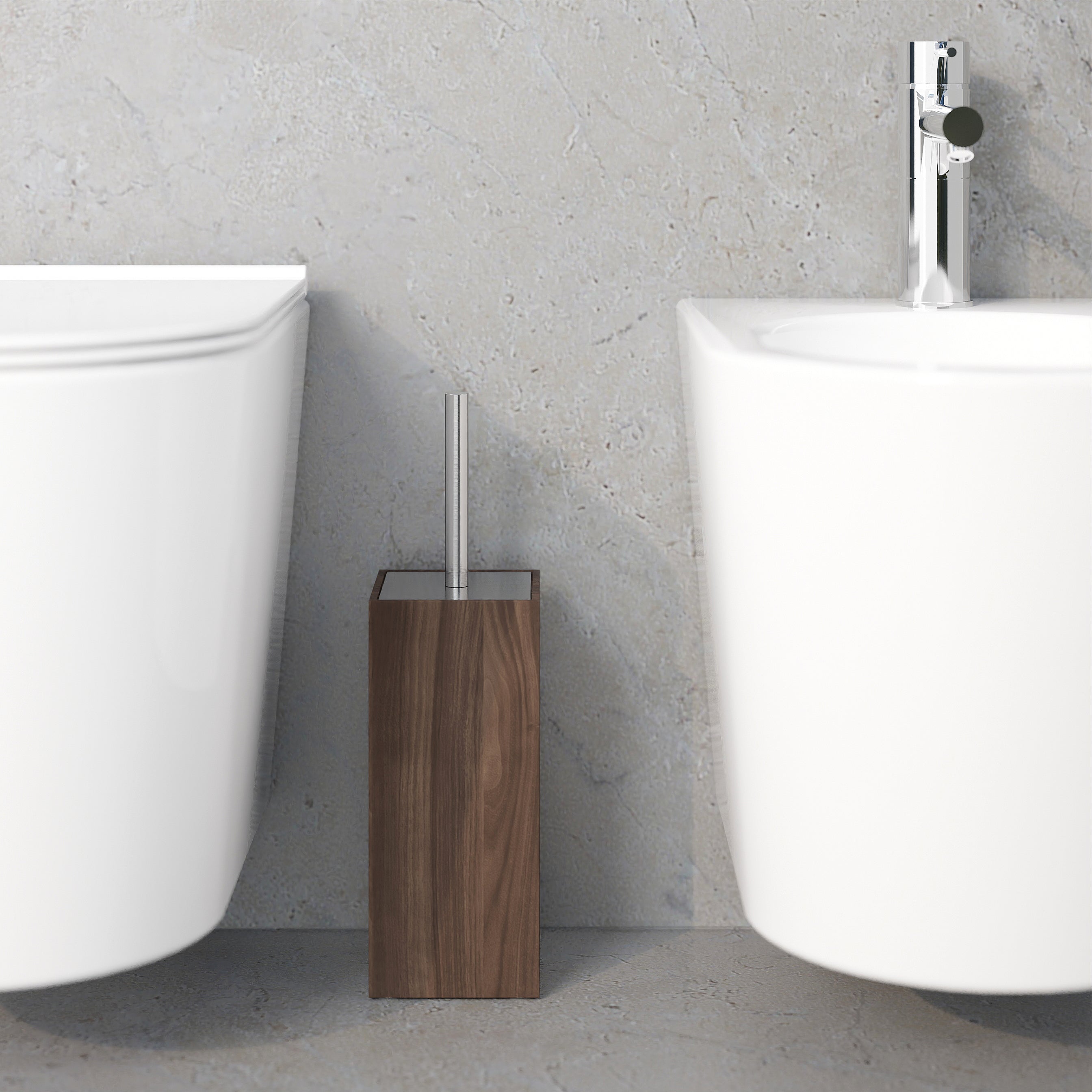 Toilet Brush Mezza - Walnut