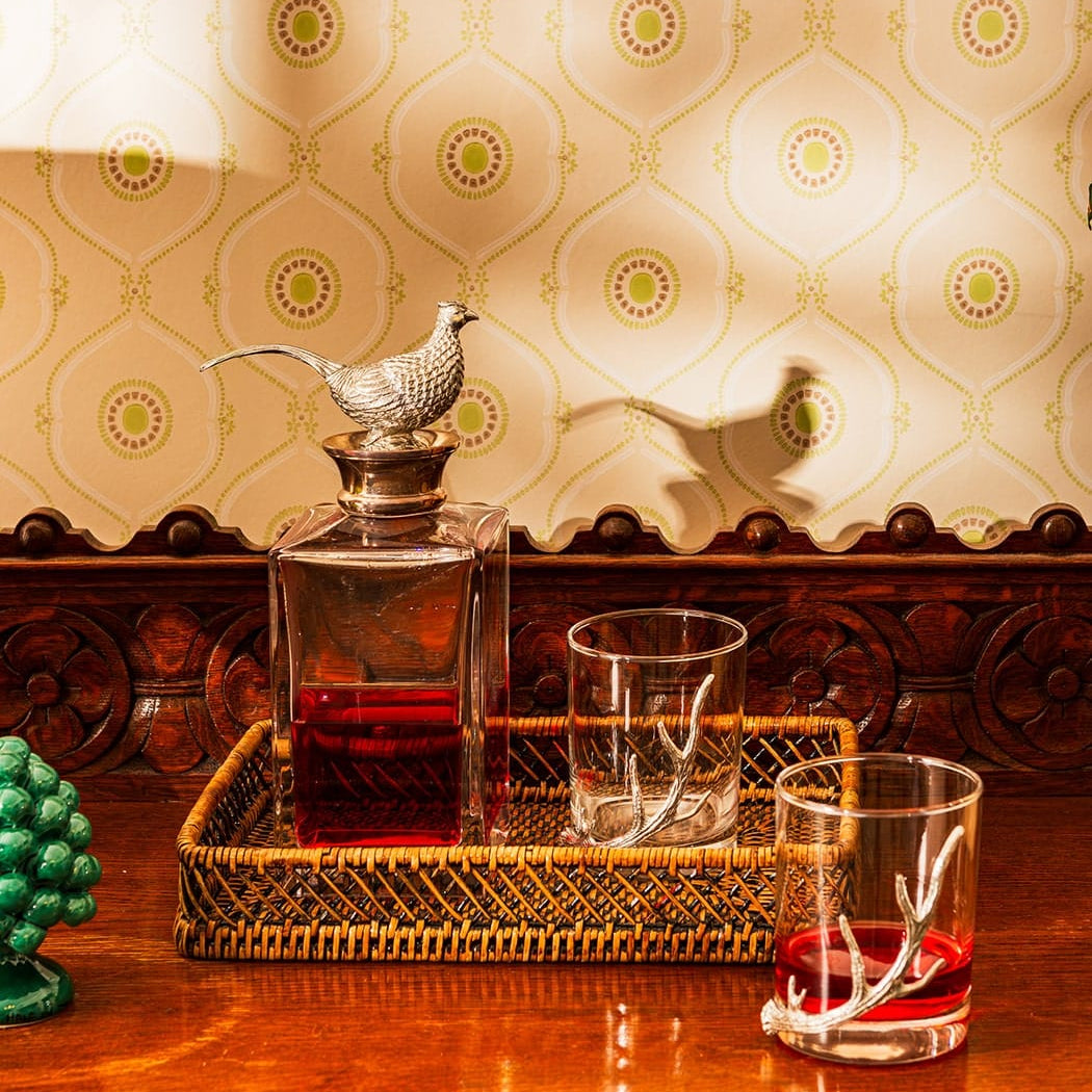 Silver Crest Crystal Decanter