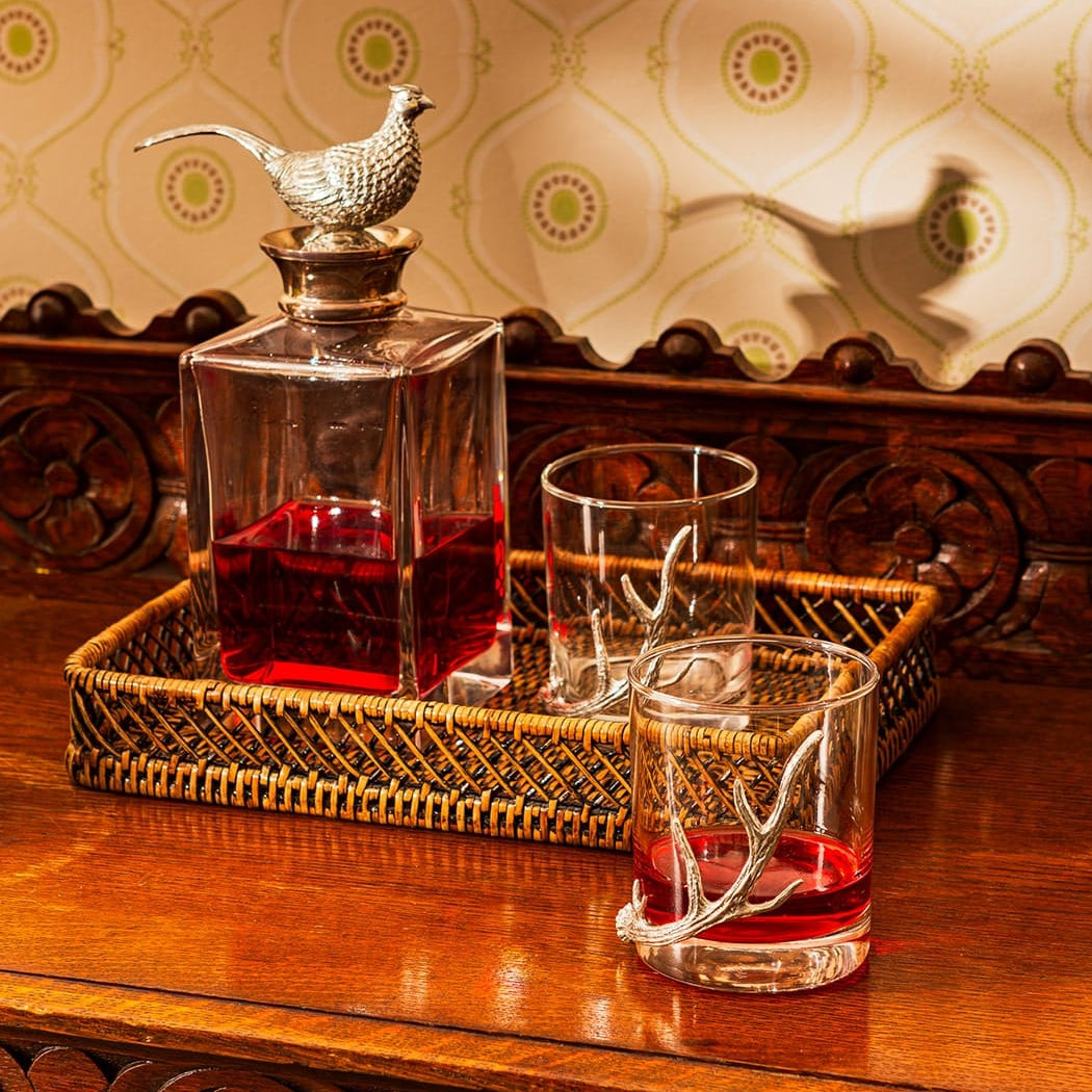 Silver Crest Crystal Decanter