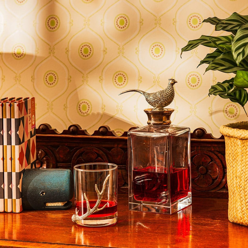 Silver Crest Crystal Decanter