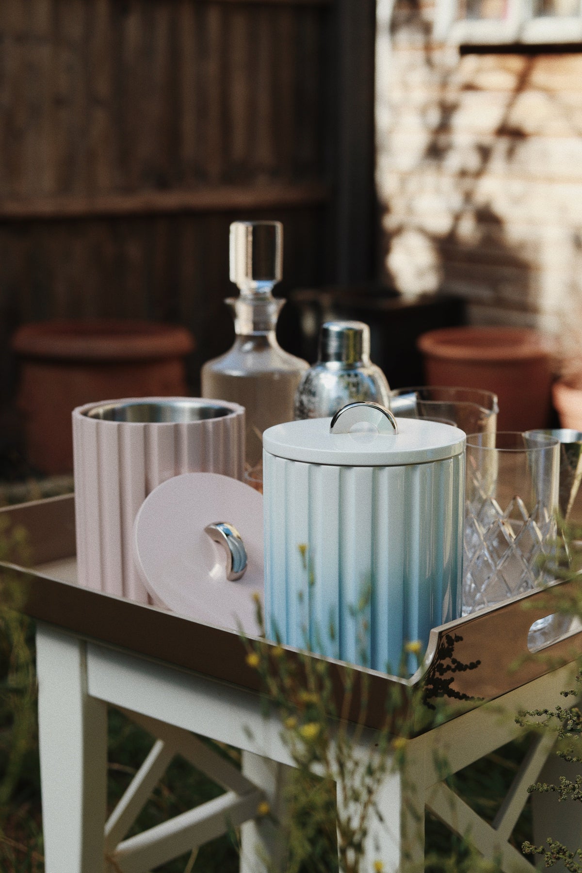 Fluted Ice Bucket