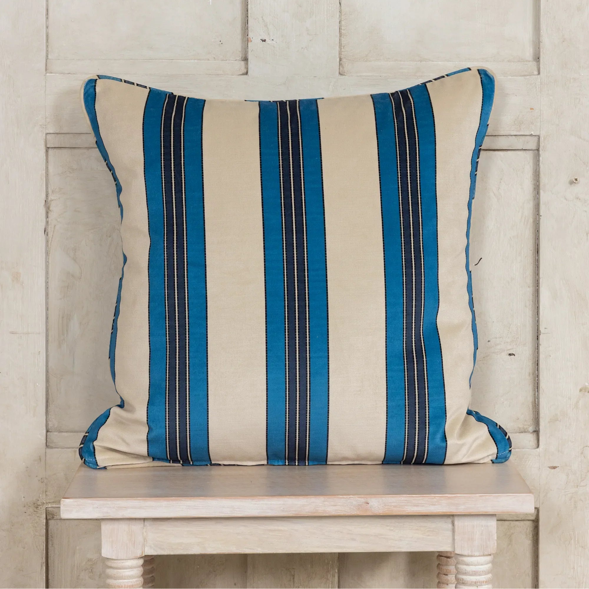 Vintage Deckchair Fabric | Cobalt Blue