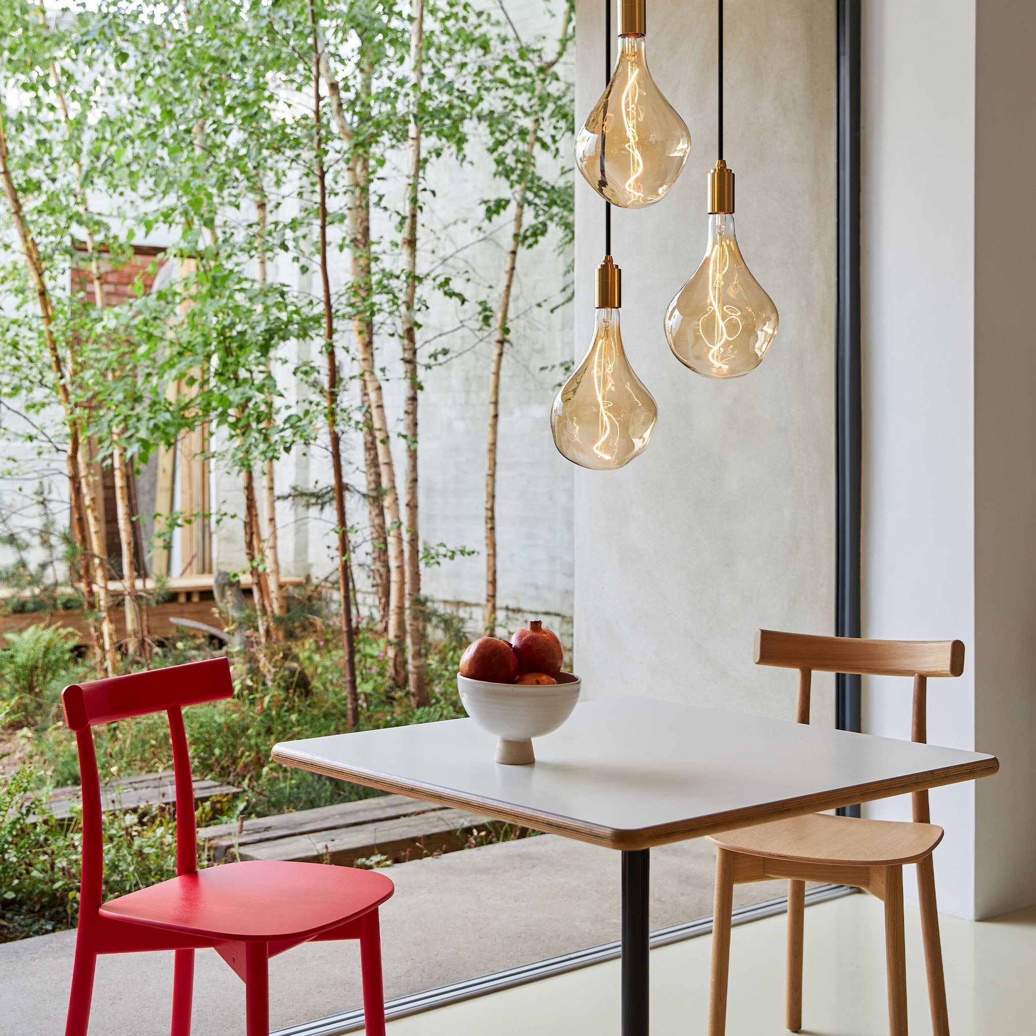 Voronoi II Pendant Light in Brass - Set of 3