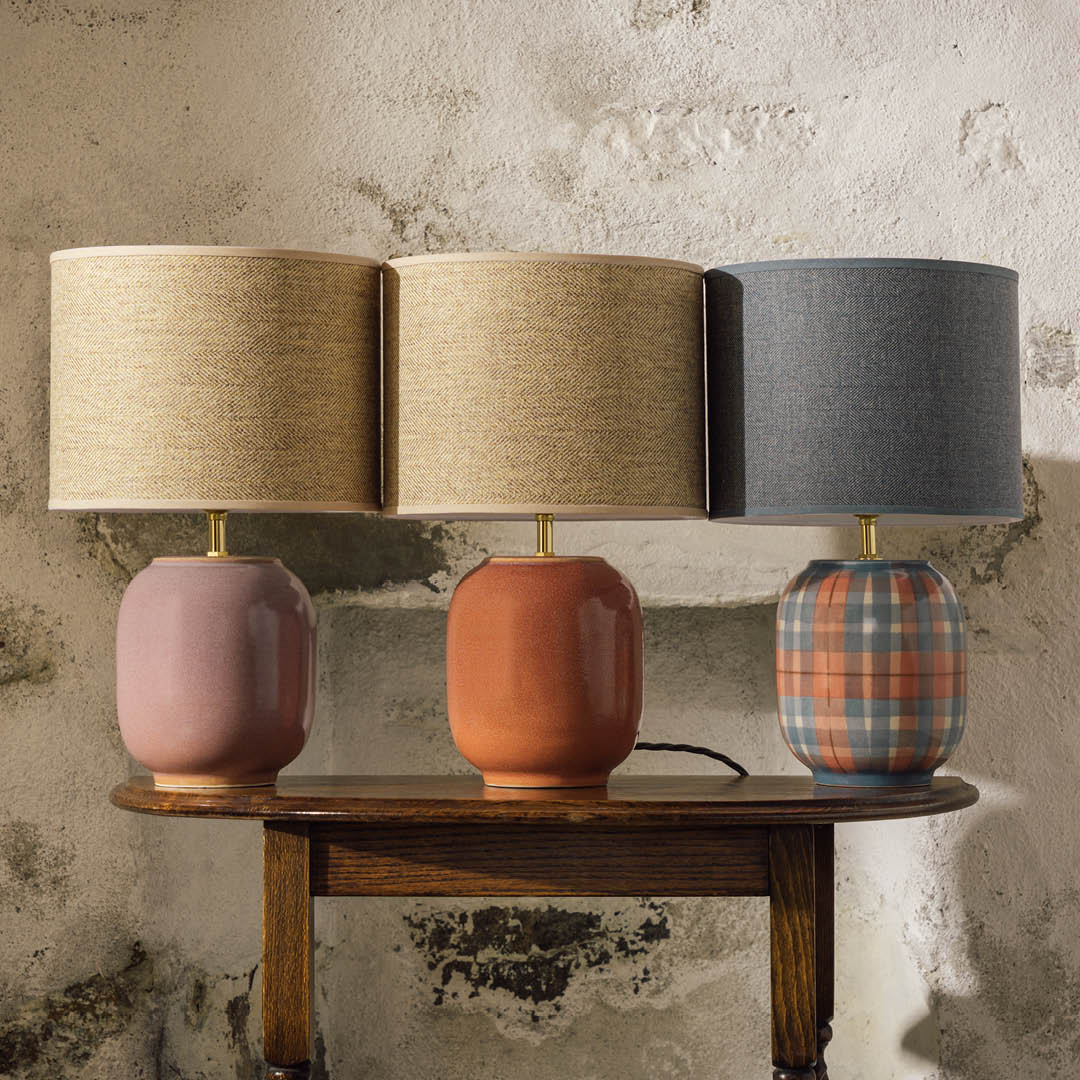 Rustic Heather Small Table Lamp