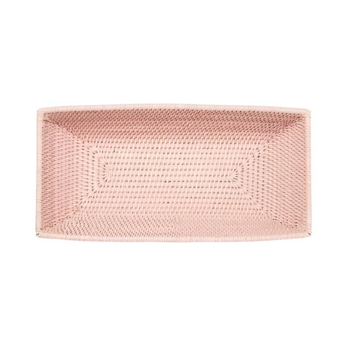 Wiltshire Long Rattan Basket | Pink