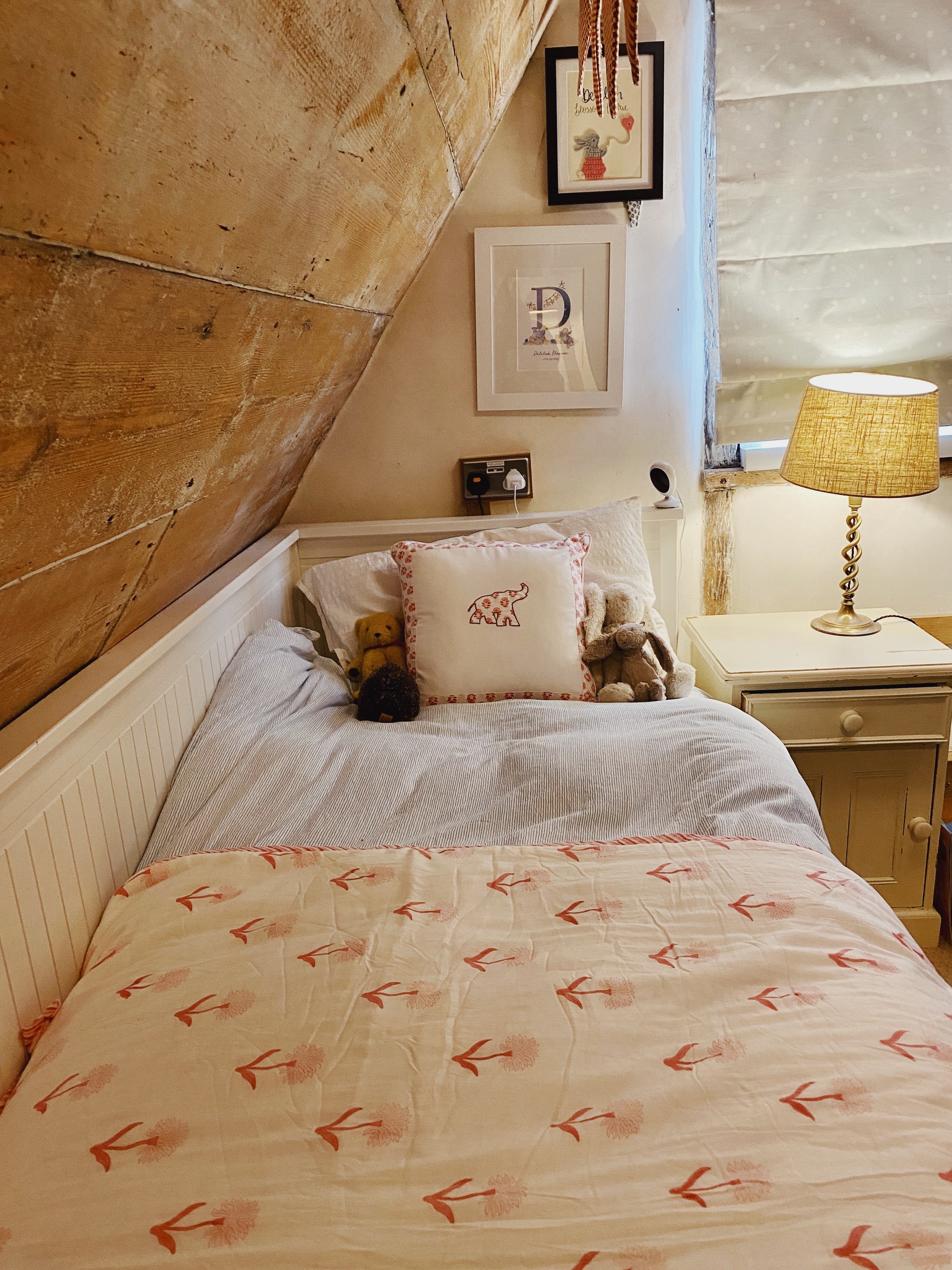 Pink Organic Cotton Toddler Quilt