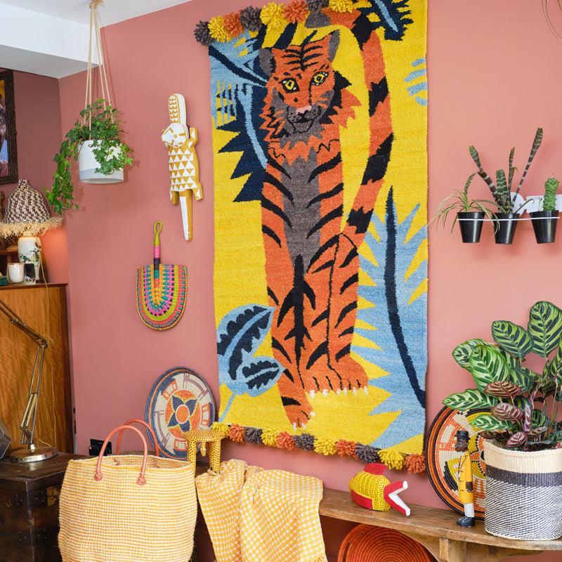 Woven Kenyan Wall Hanging | Rug 'Tiger'