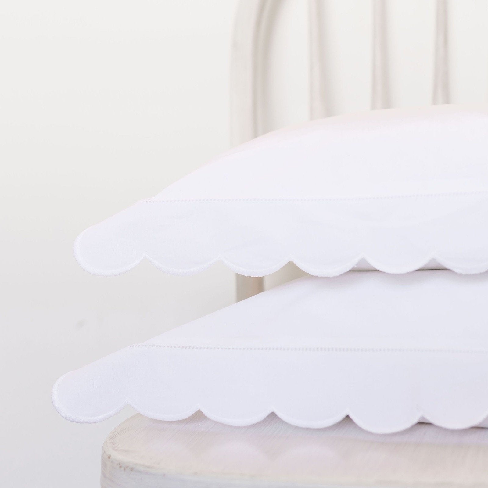 White Scallop Duvet Cover