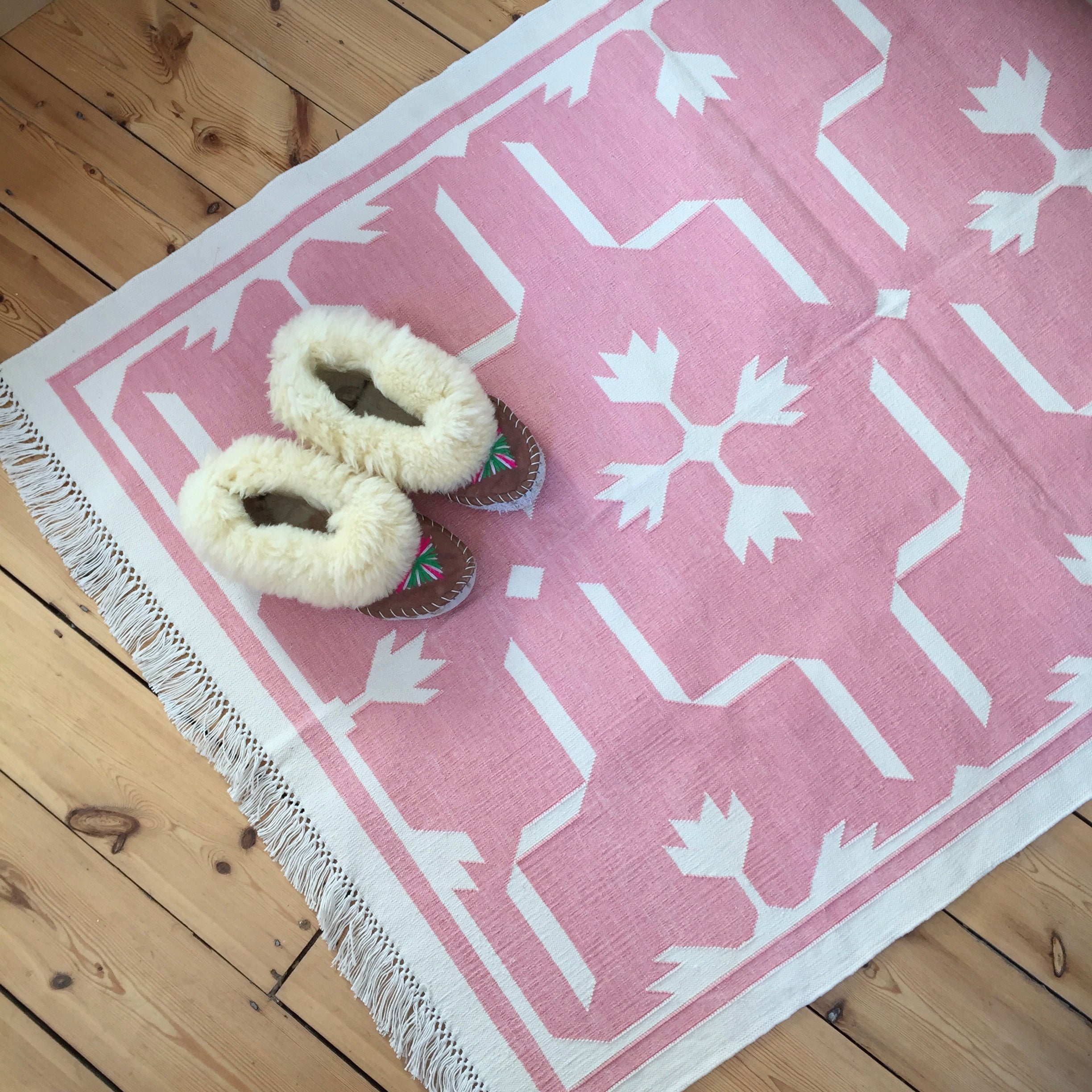 Floral Cotton Rug
