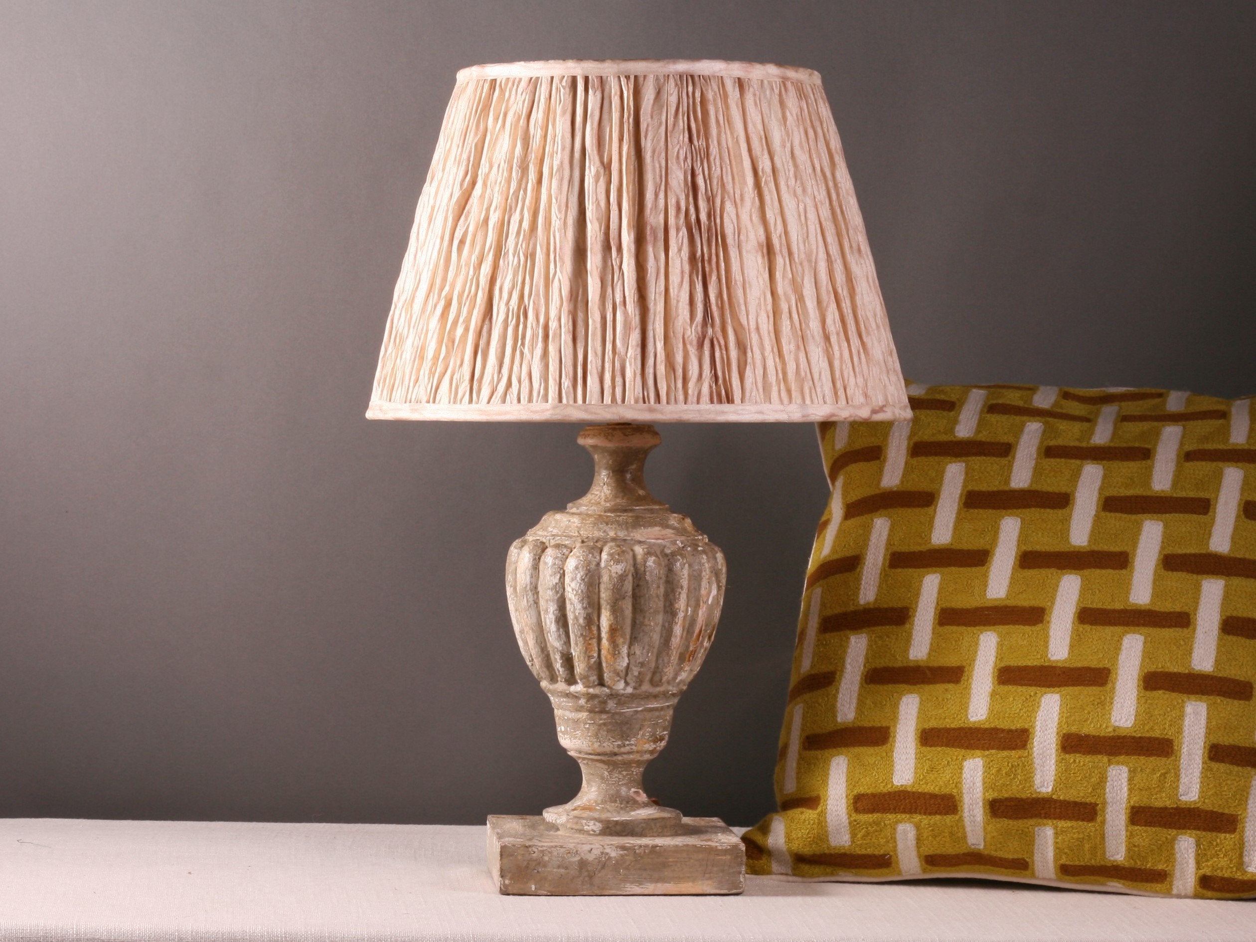 Shibori Alleppey Silk Lampshade