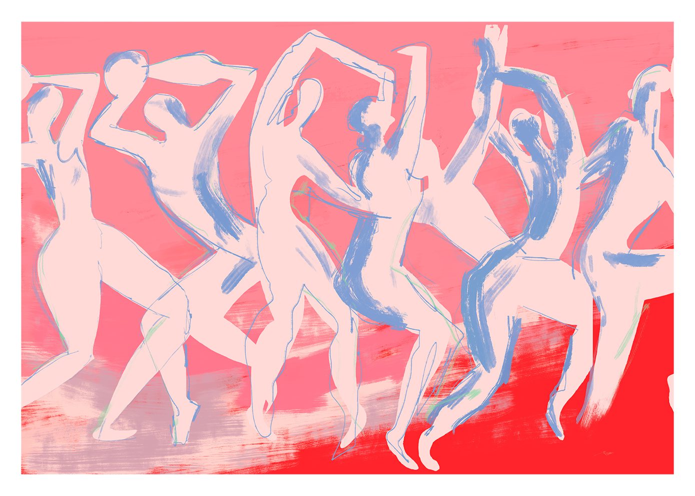 Dancing Print by By Garmi