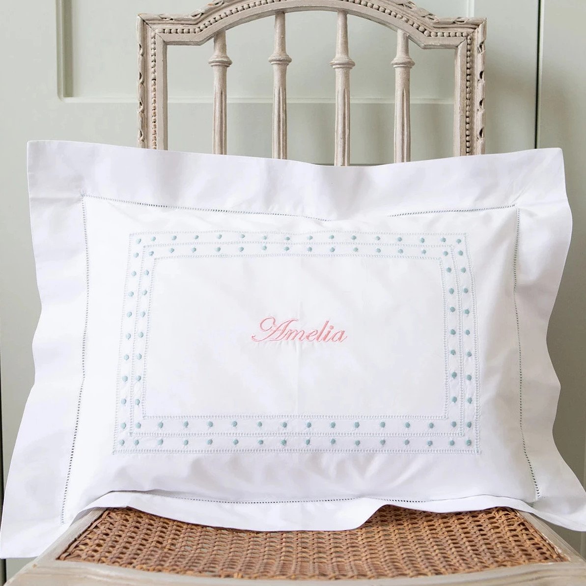 Duck Egg Matilda Baby Pillowcase