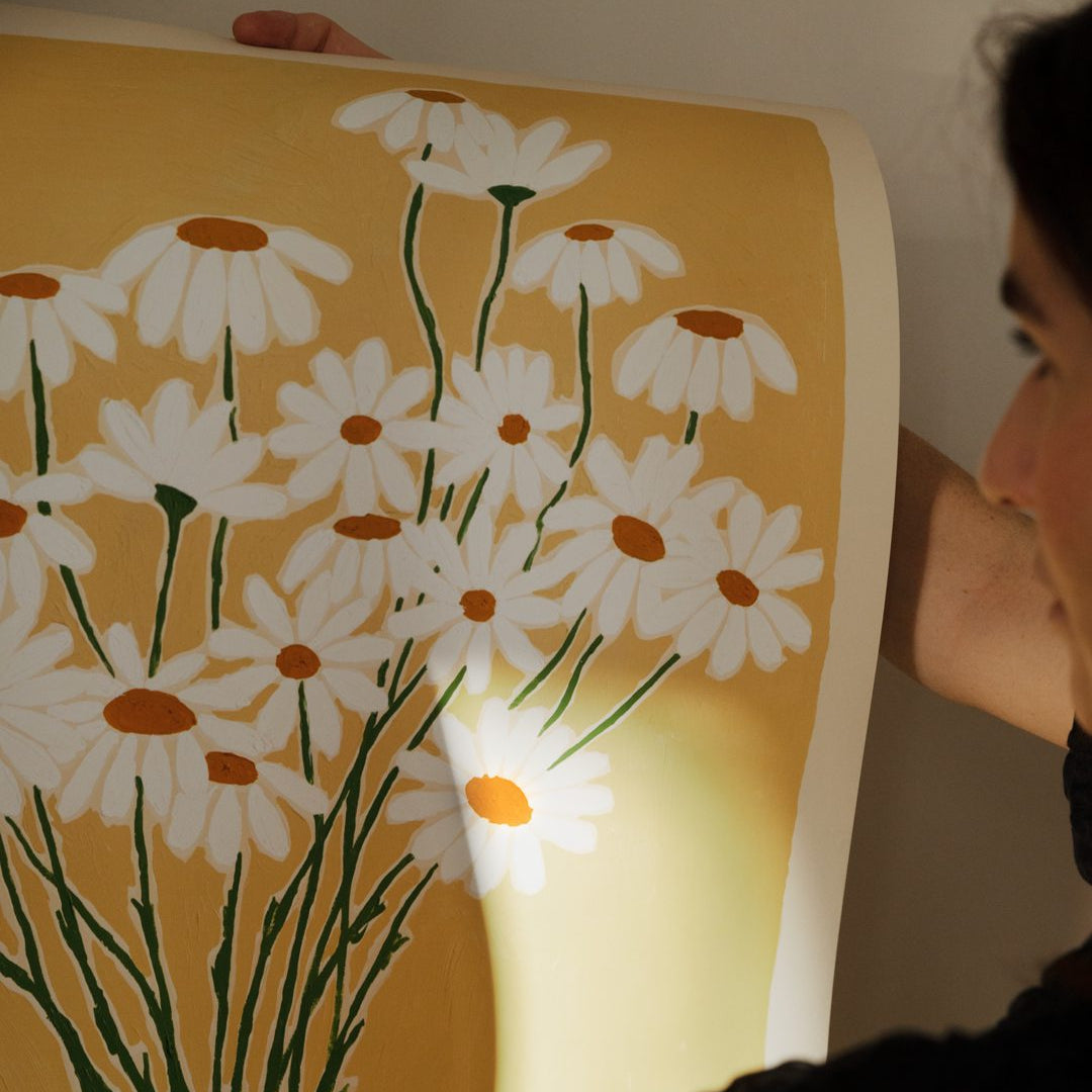 Daisies Print by Carla Llanos