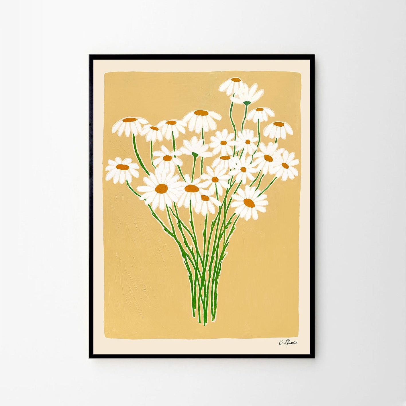 Daisies Print by Carla Llanos