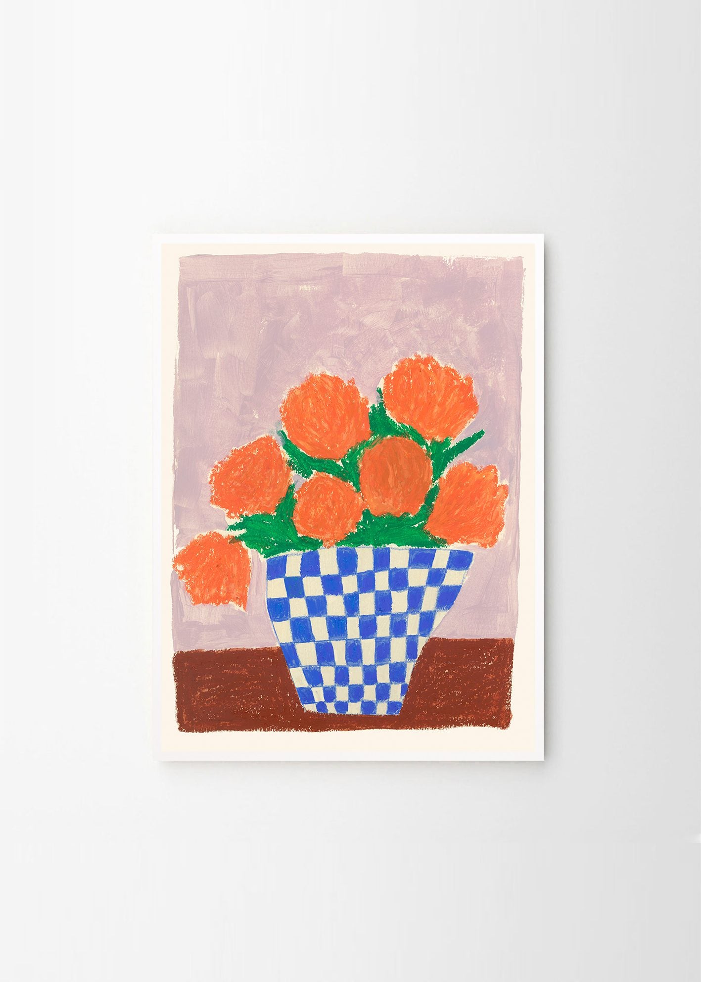Orange Flowers Print by Carla Llanos