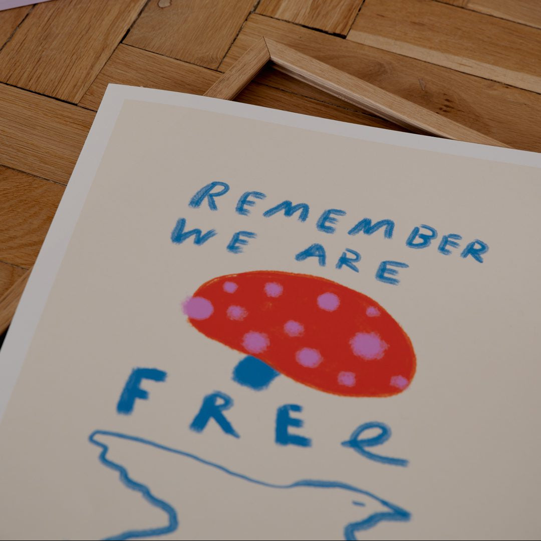 Remember You are Free Print by Das Rotes Rabbit