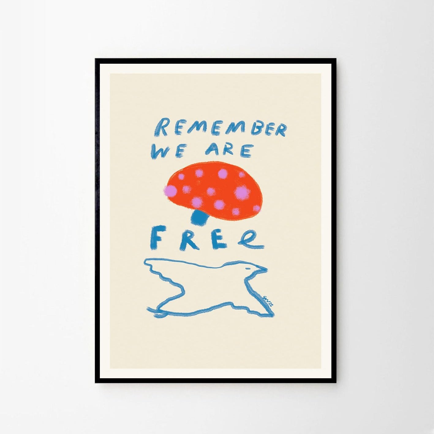 Remember You are Free Print by Das Rotes Rabbit