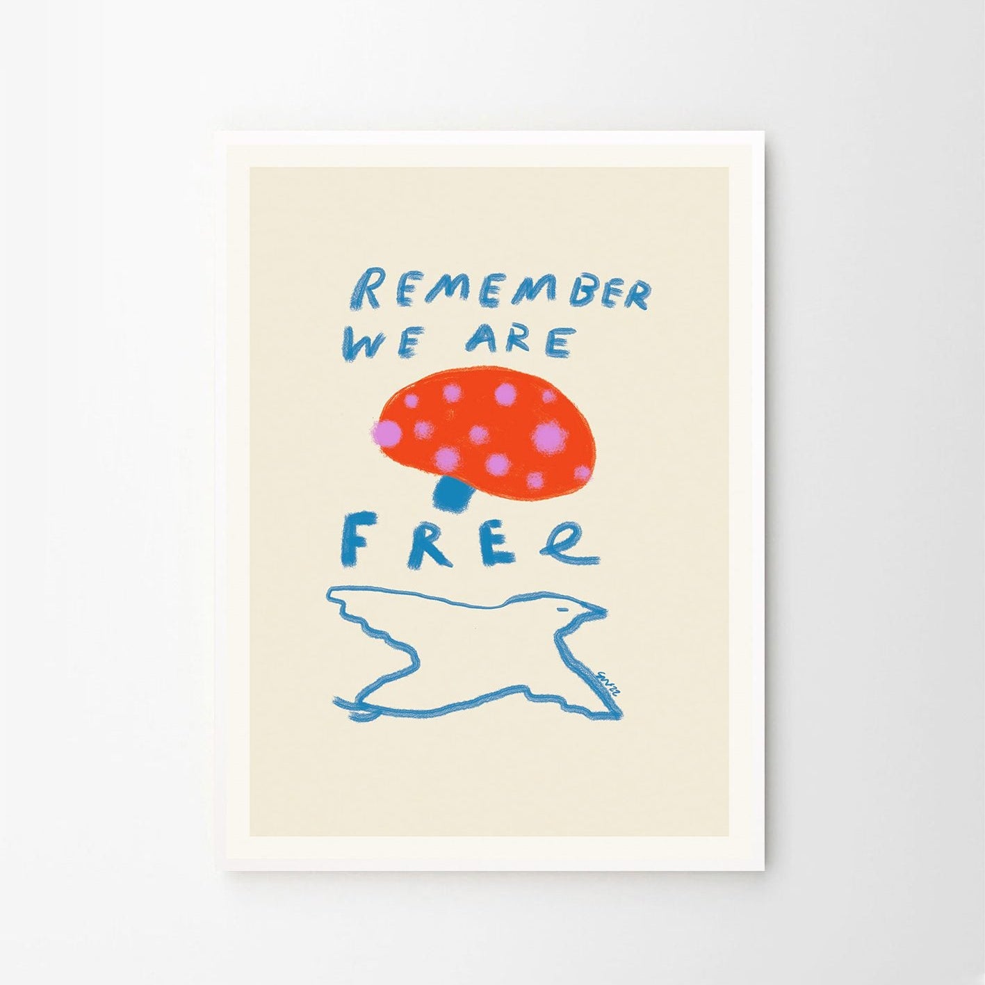 Remember You are Free Print by Das Rotes Rabbit
