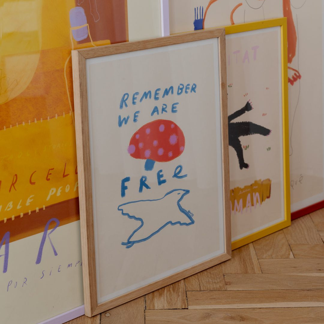 Remember You are Free Print by Das Rotes Rabbit