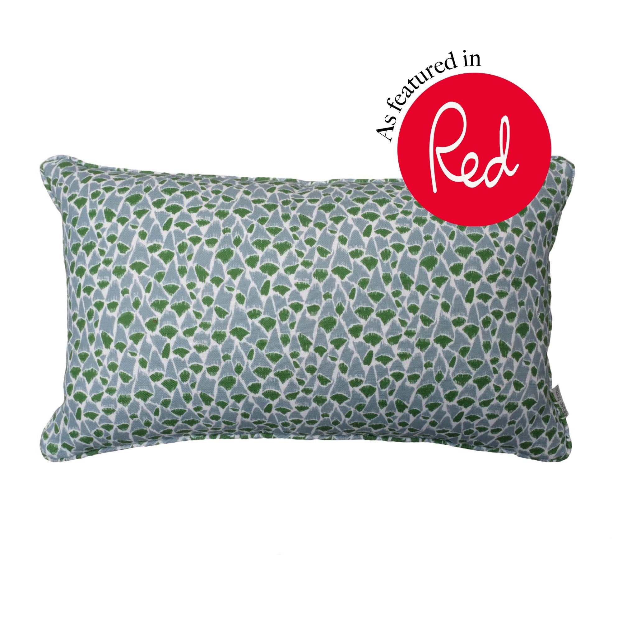 Foxglove Lumbar Cushion | Blue & Green