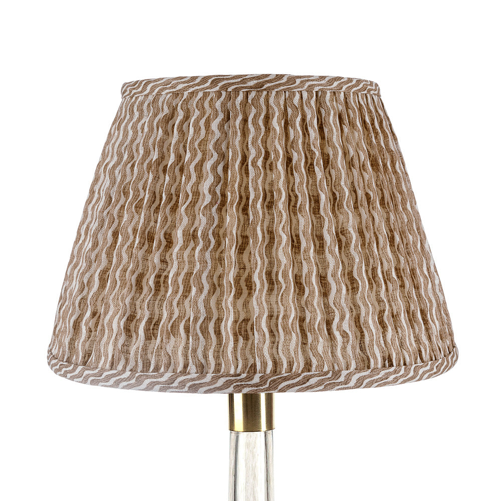 Popple Nut Brown Linen Lampshade