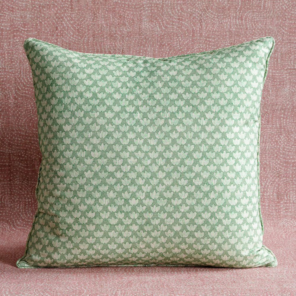 Eythorne Green Cotton Cushion