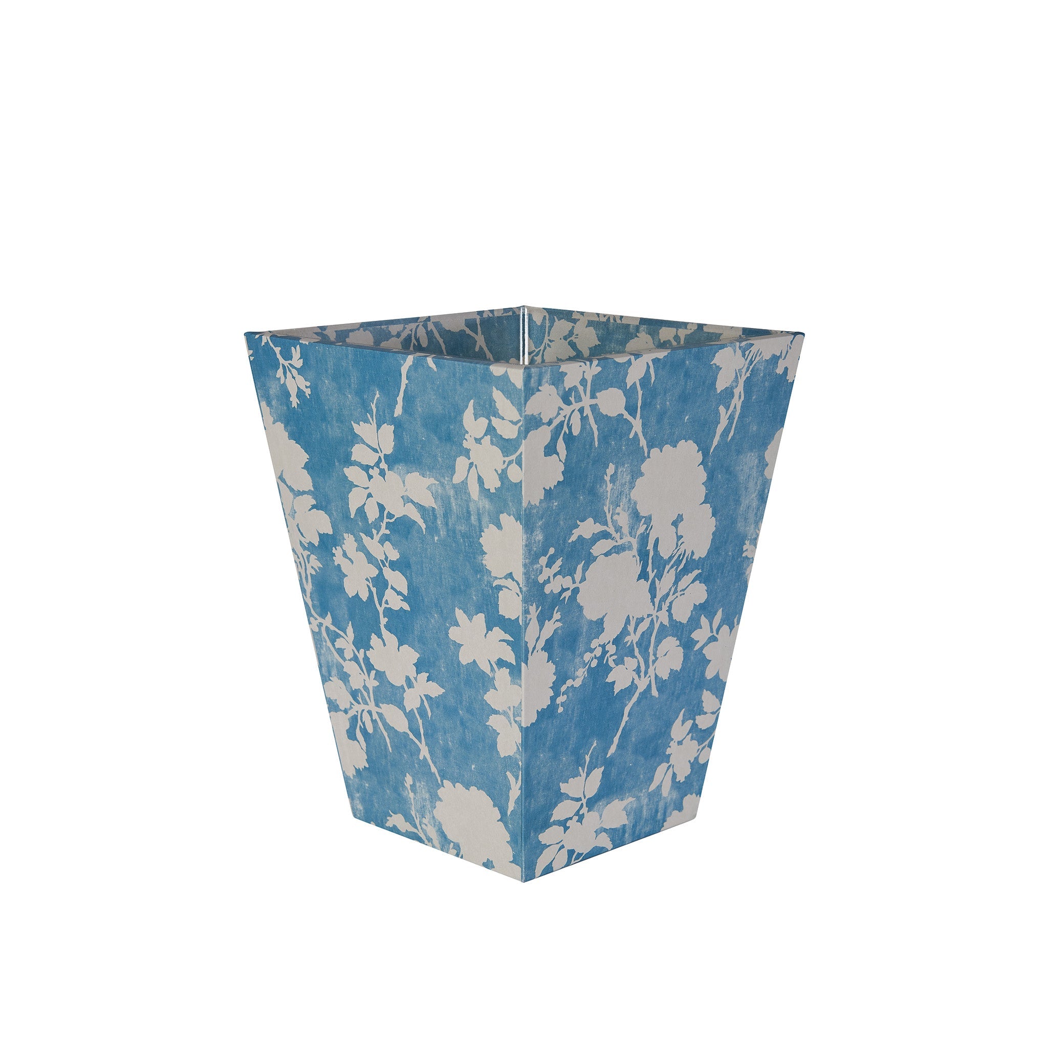 Flowerberry Blue Waste Paper Basket