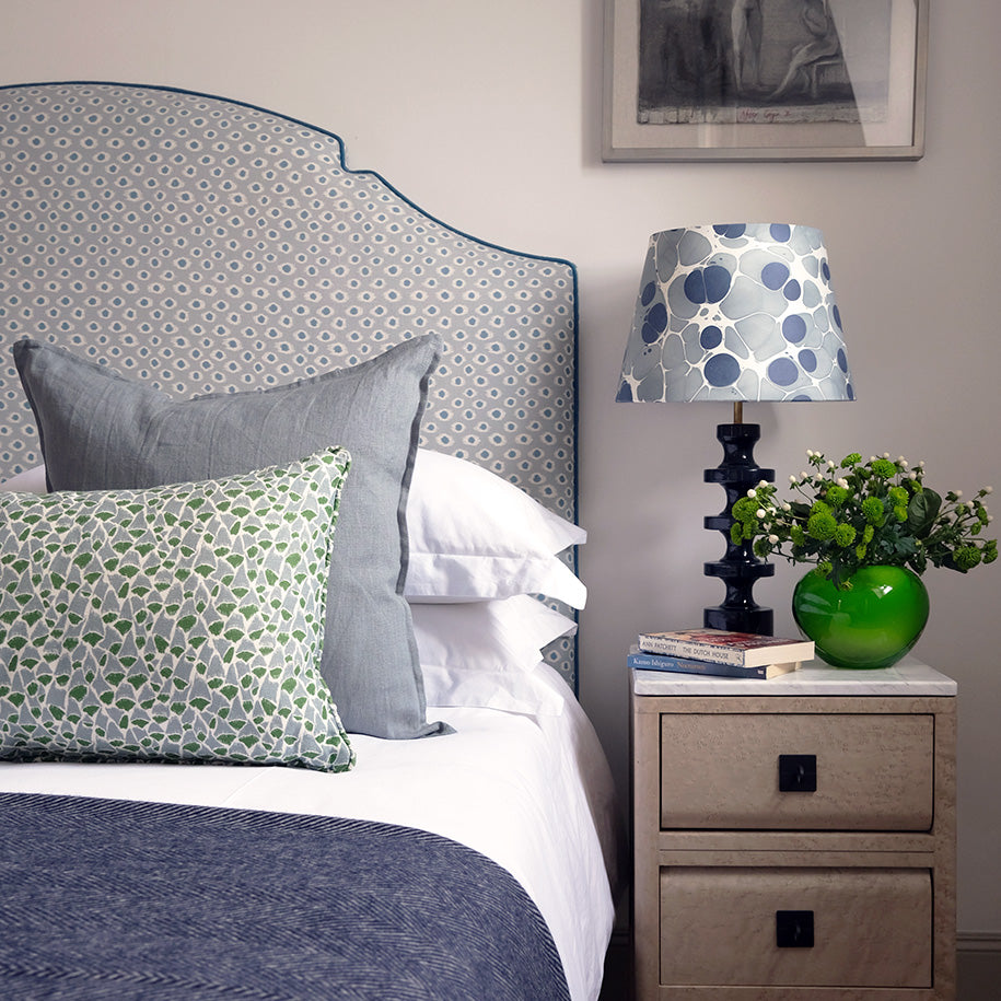 Foxglove Lumbar Cushion | Blue & Green