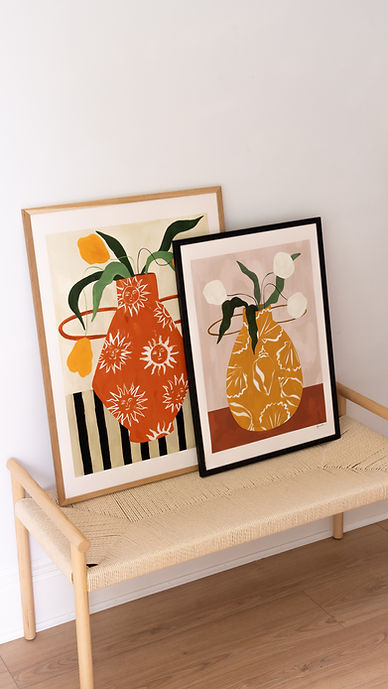 Yellow Flowers In Sun Vase