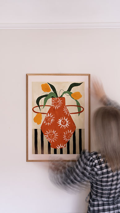 Yellow Flowers In Sun Vase