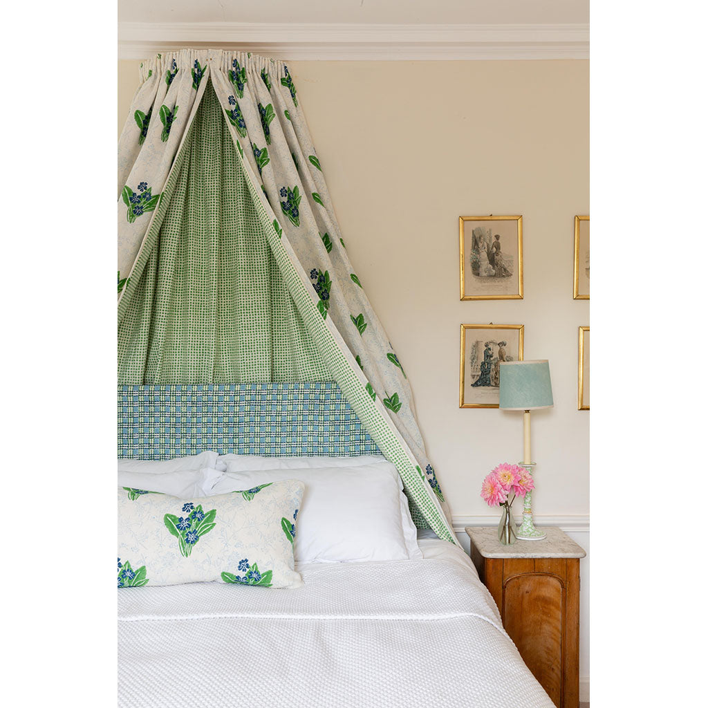 Seed Block printed Fabric Cotton Grass