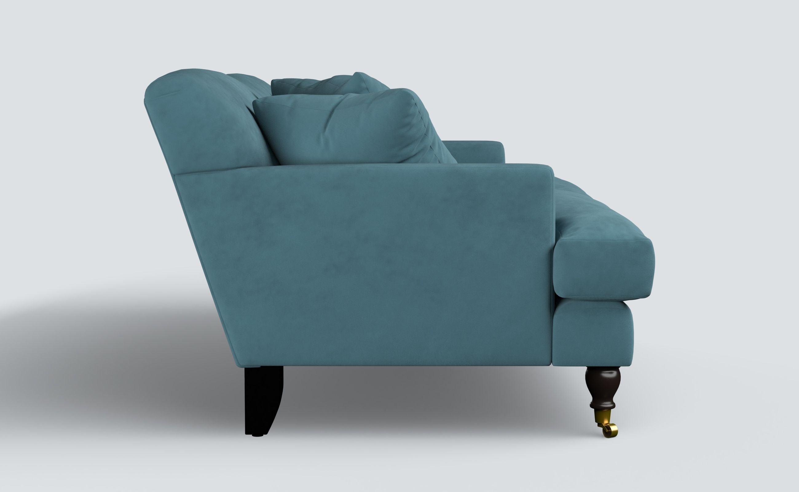 Clio Airforce Blue Stain Guarded Velvet Sofa