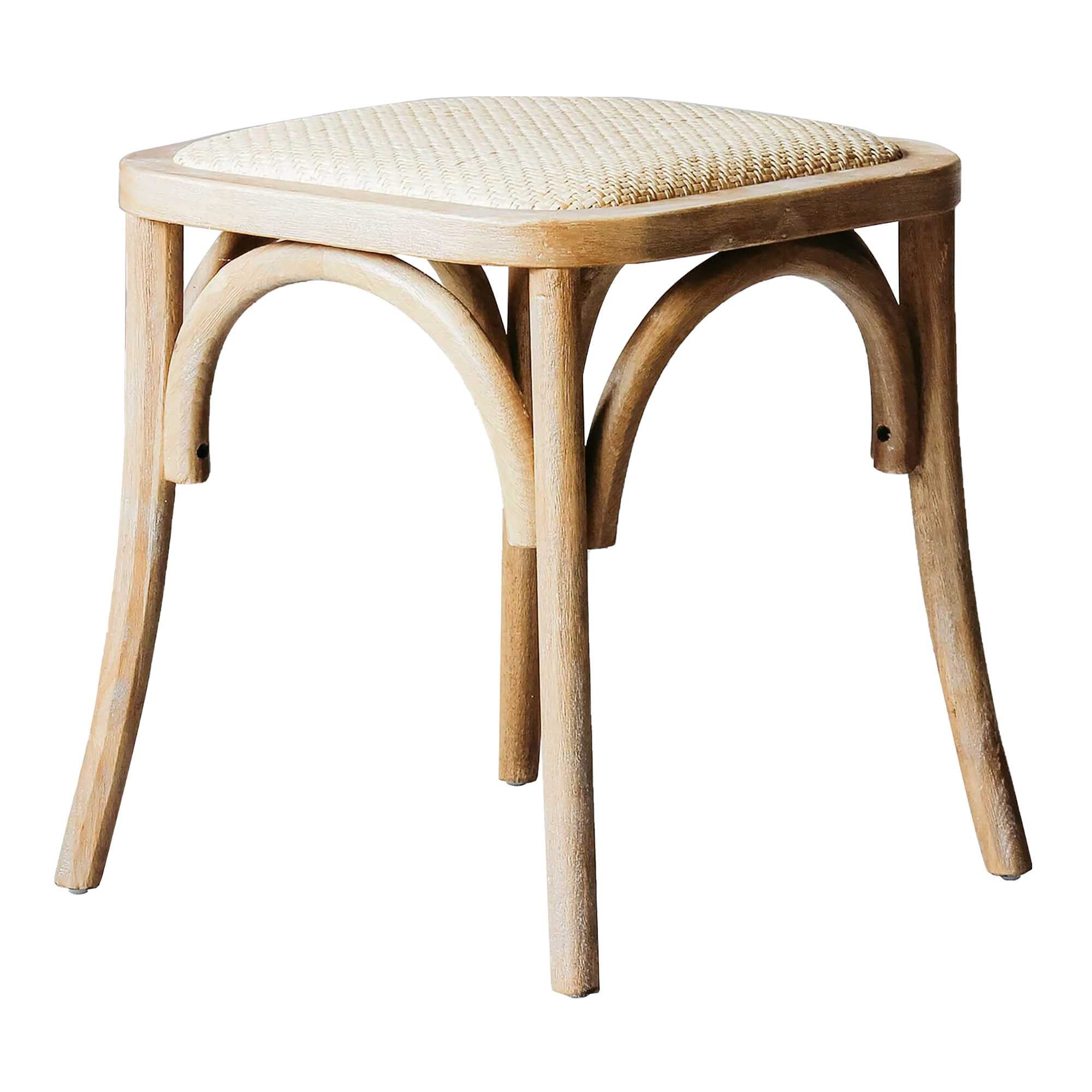 Natural rattan online stool