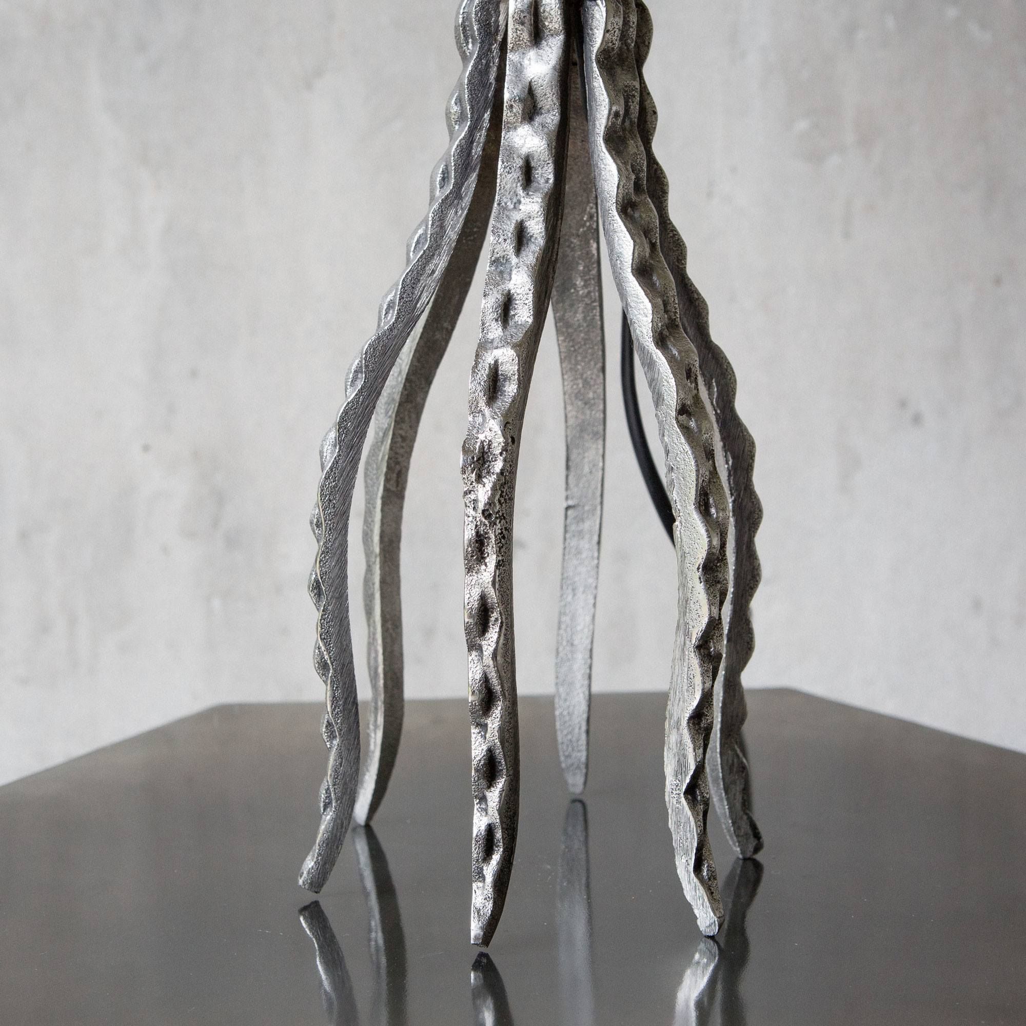 Otto Octopus Grey Metal Table Lamp