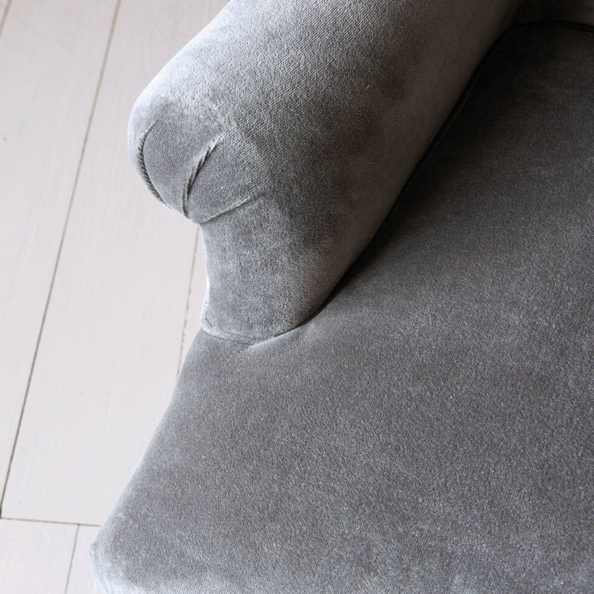Bella Grey Velvet Armchair