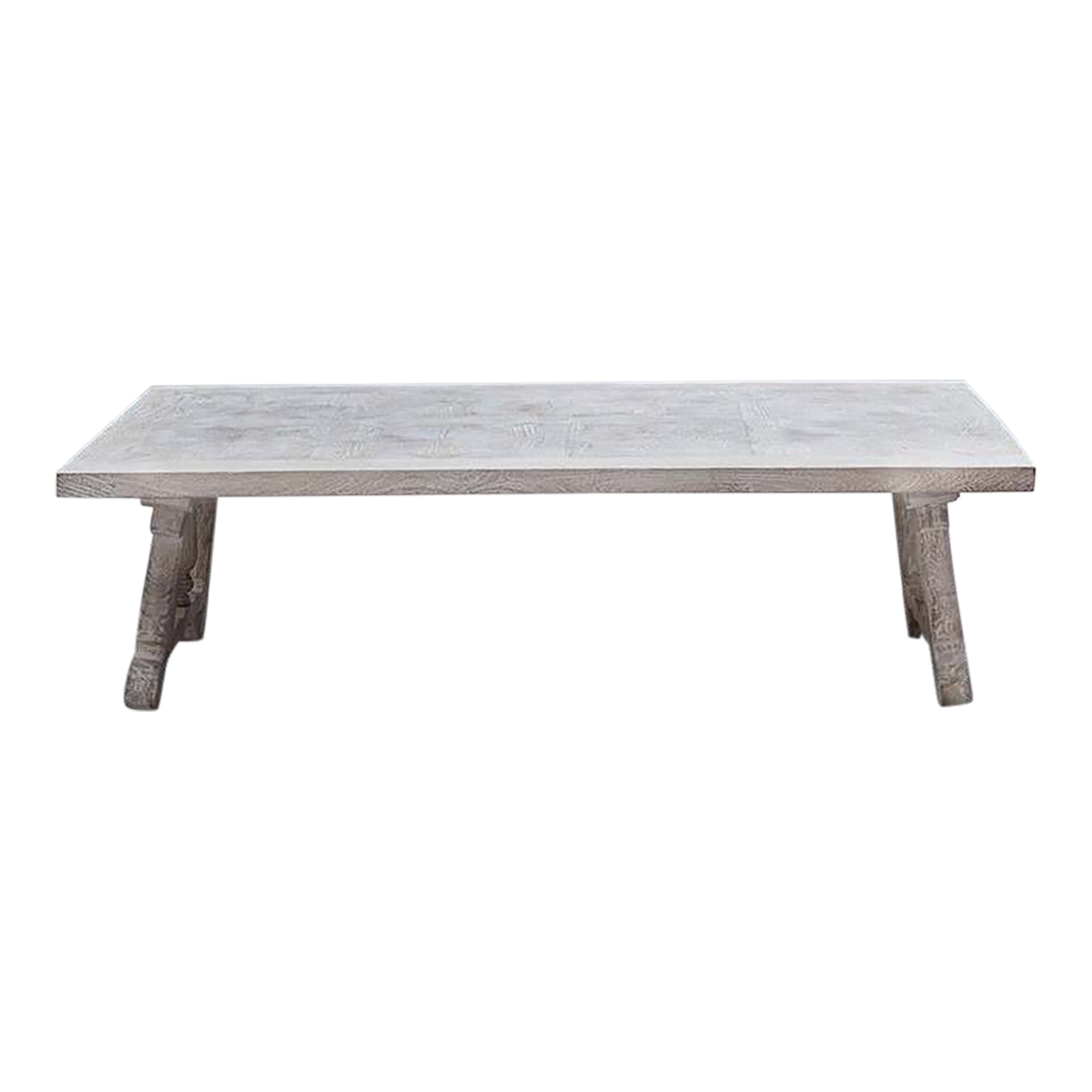 Whitewash Mango Wood Coffee Table