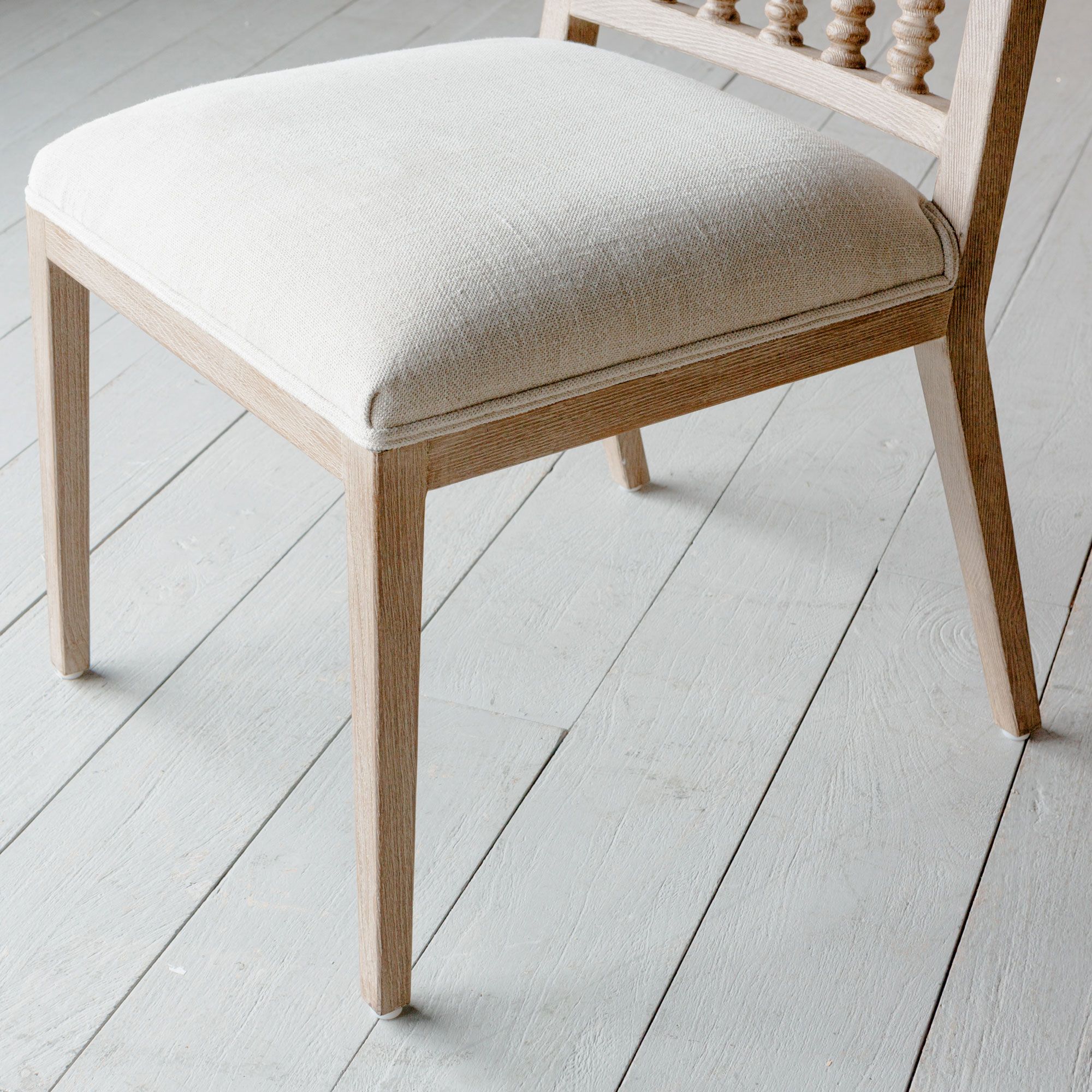 Abacus Beige Linen Chair