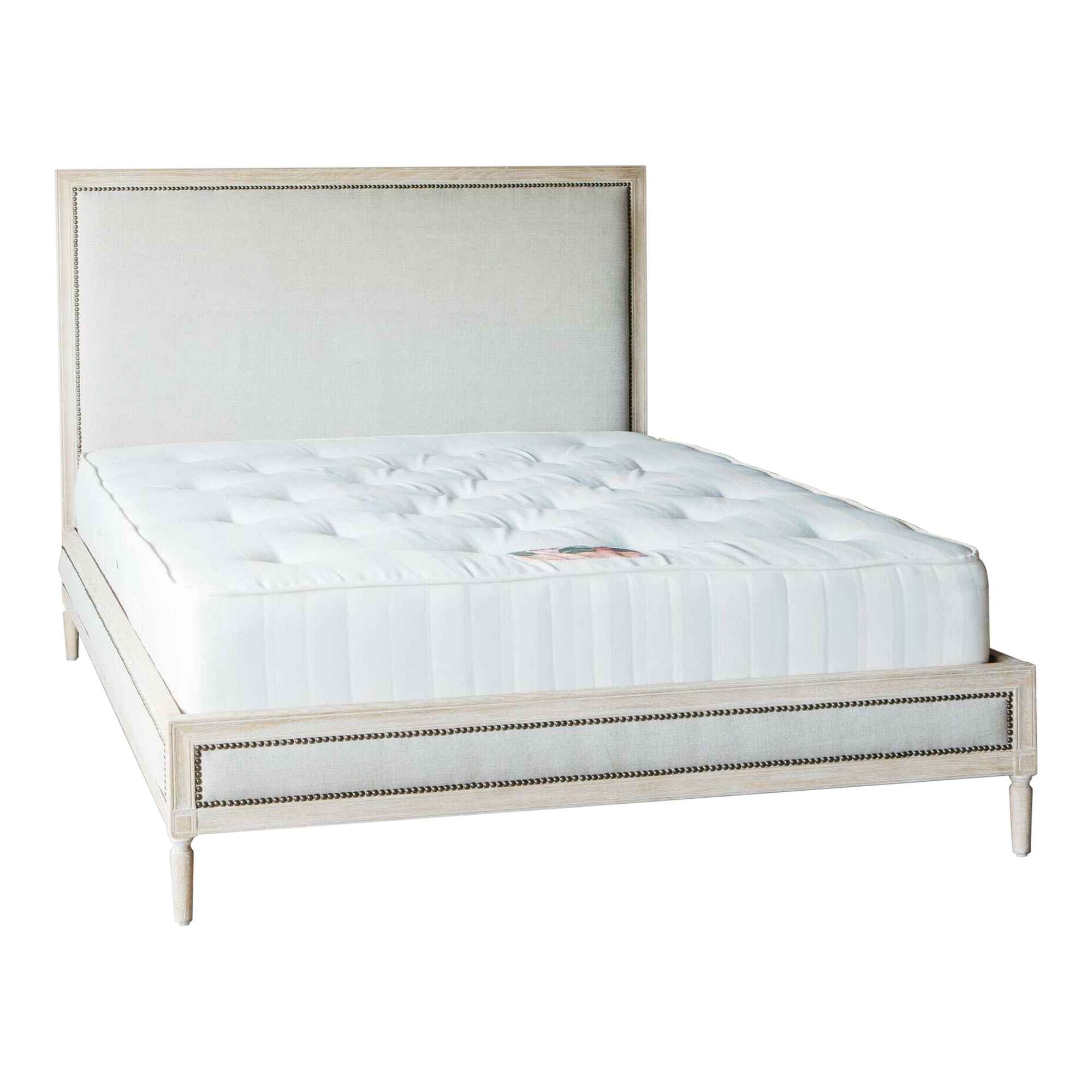 Luna Natural Linen Bed