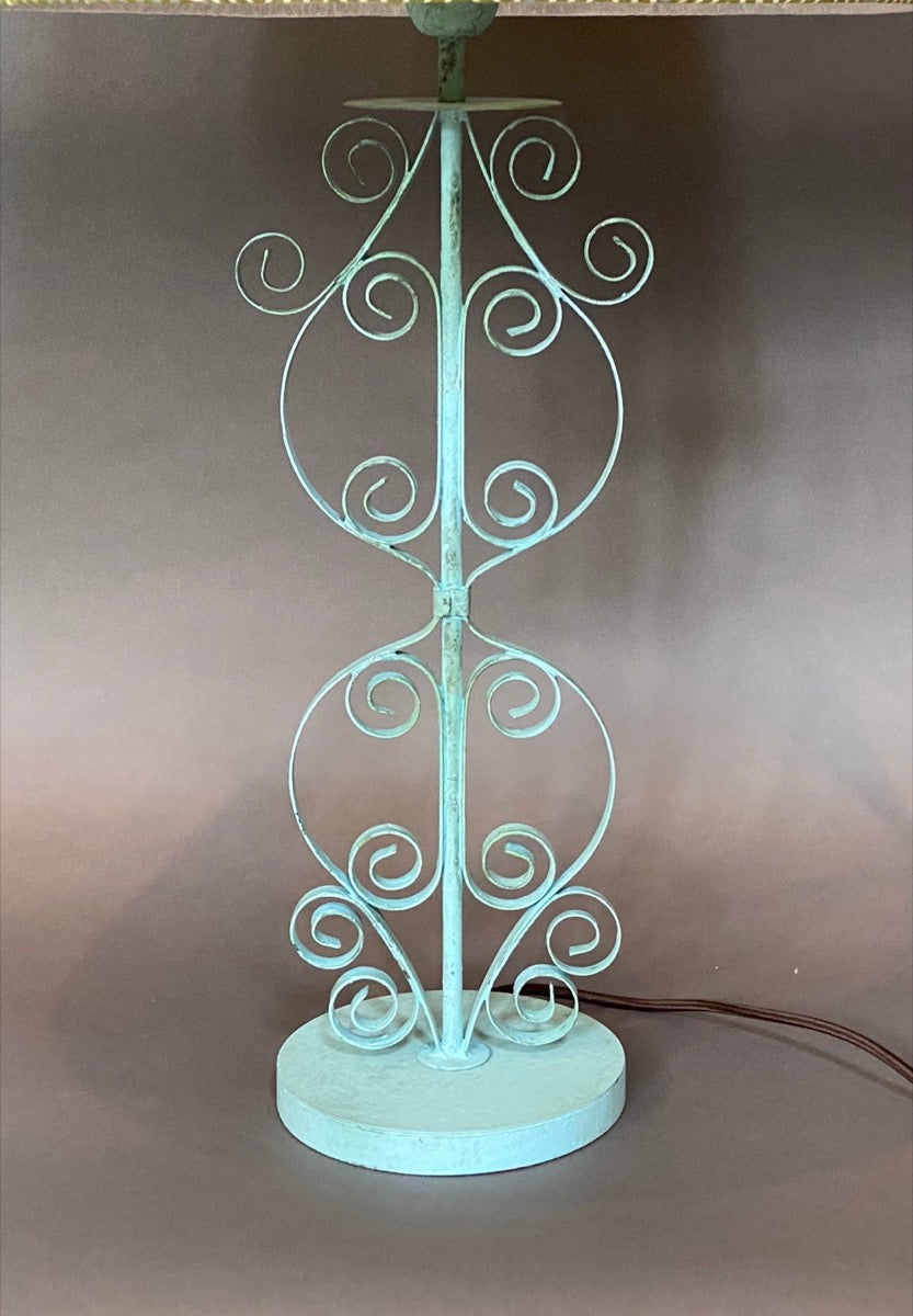 Manali Aqua Curly Table Lamp