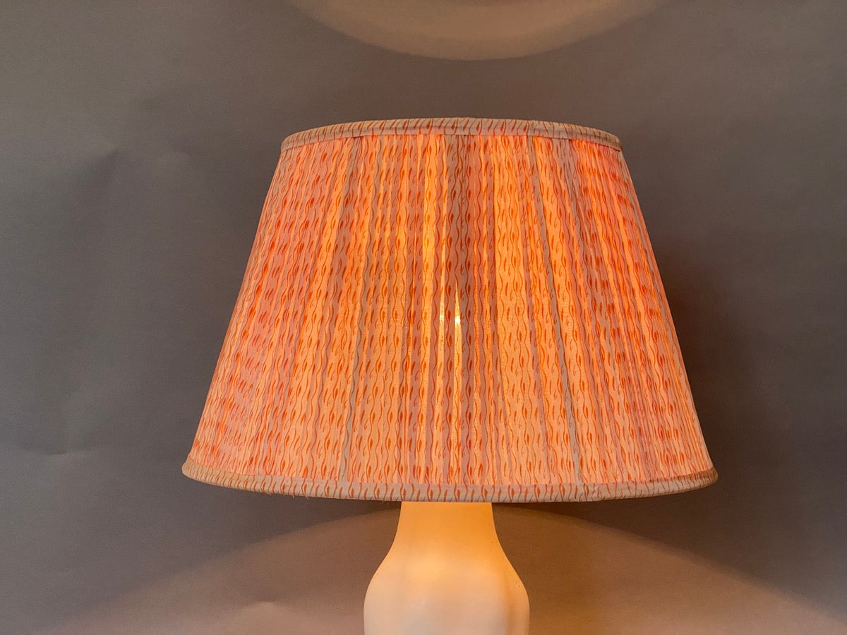 Orange Tadpole Silk Lampshade