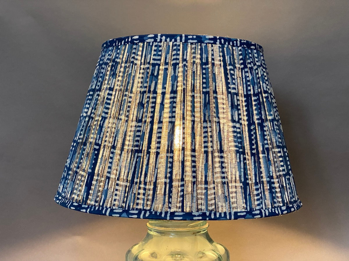 Indigo Brick Cotton Lampshade