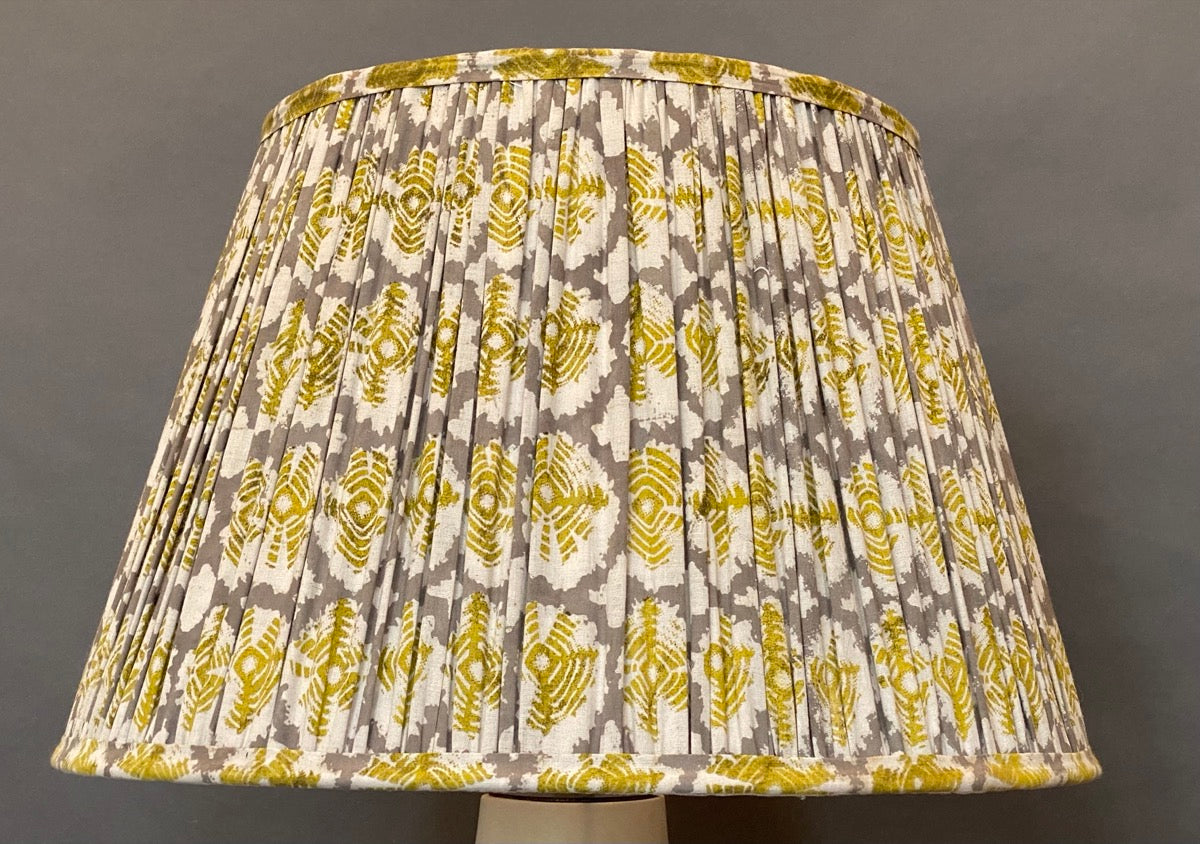 Yellow Yoyo Cotton Lampshade