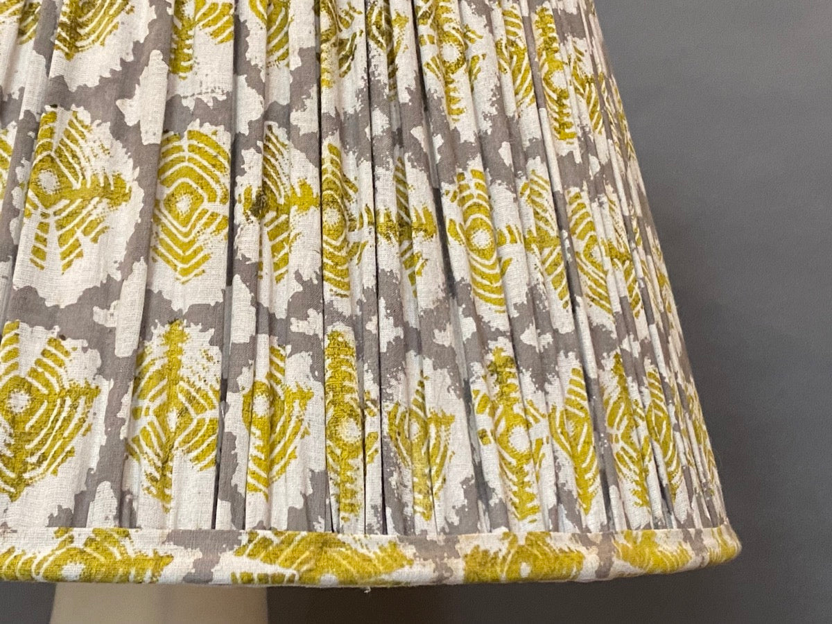 Yellow Yoyo Cotton Lampshade