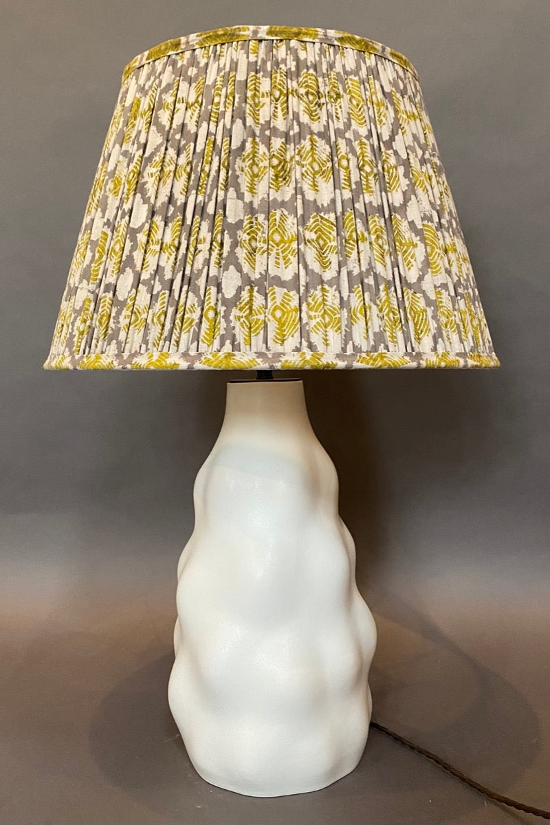 Yellow Yoyo Cotton Lampshade