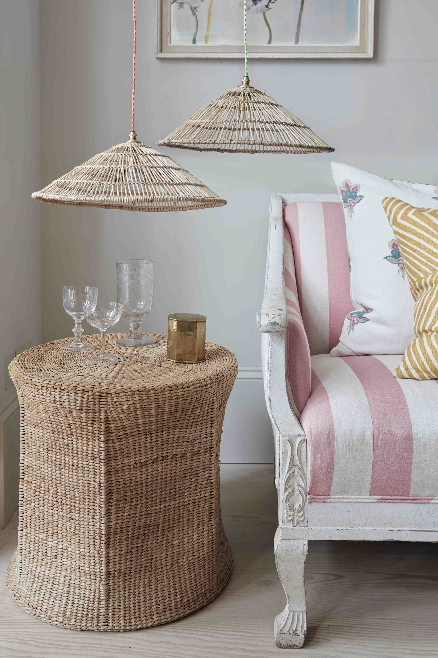 Regina Palm Side Table
