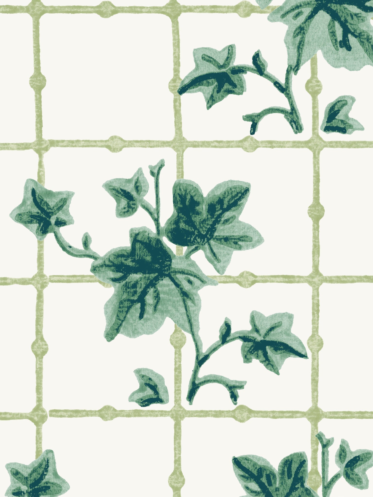 Ivy Trellis Wallpaper