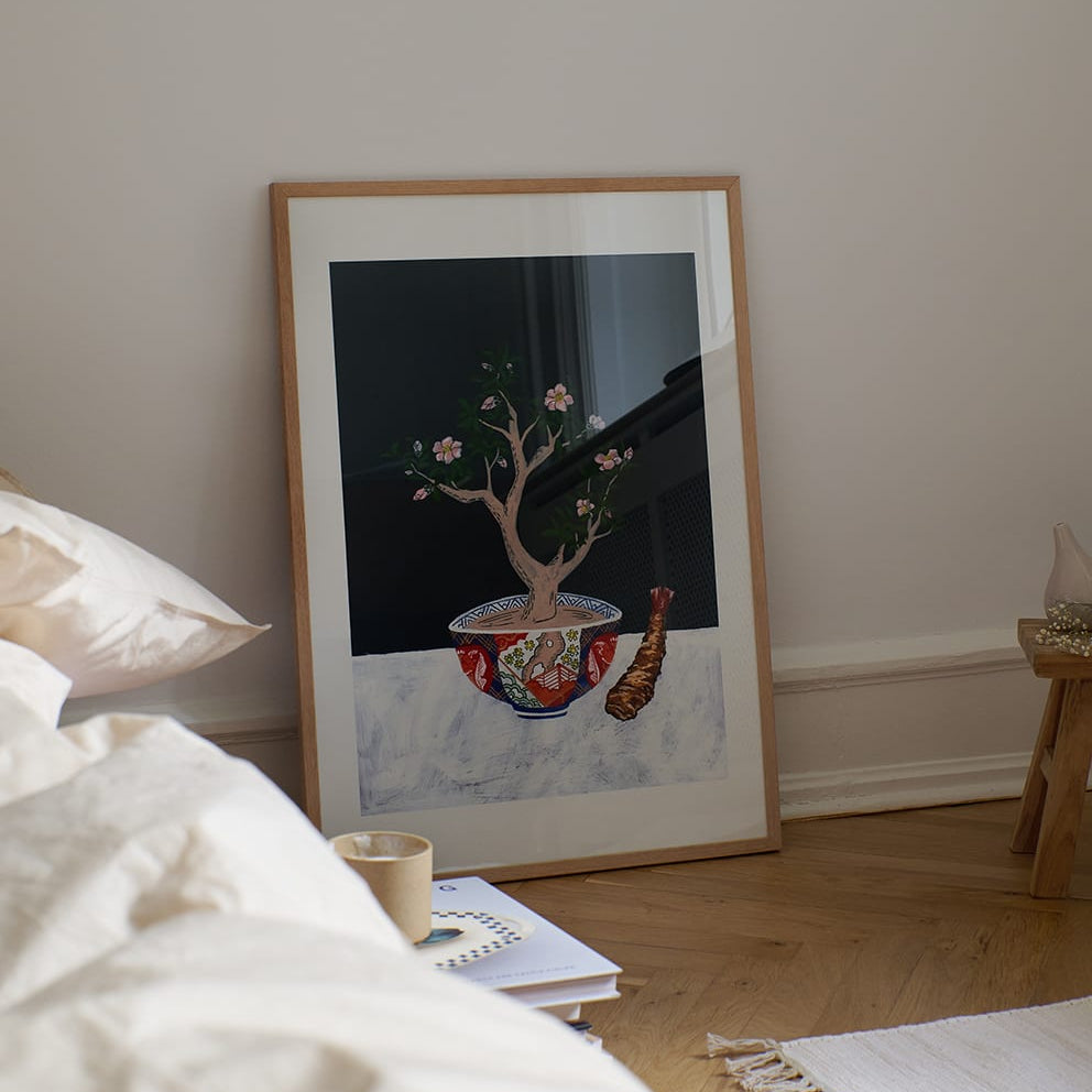 Daikokuya And Camellia Print by Jaron Su