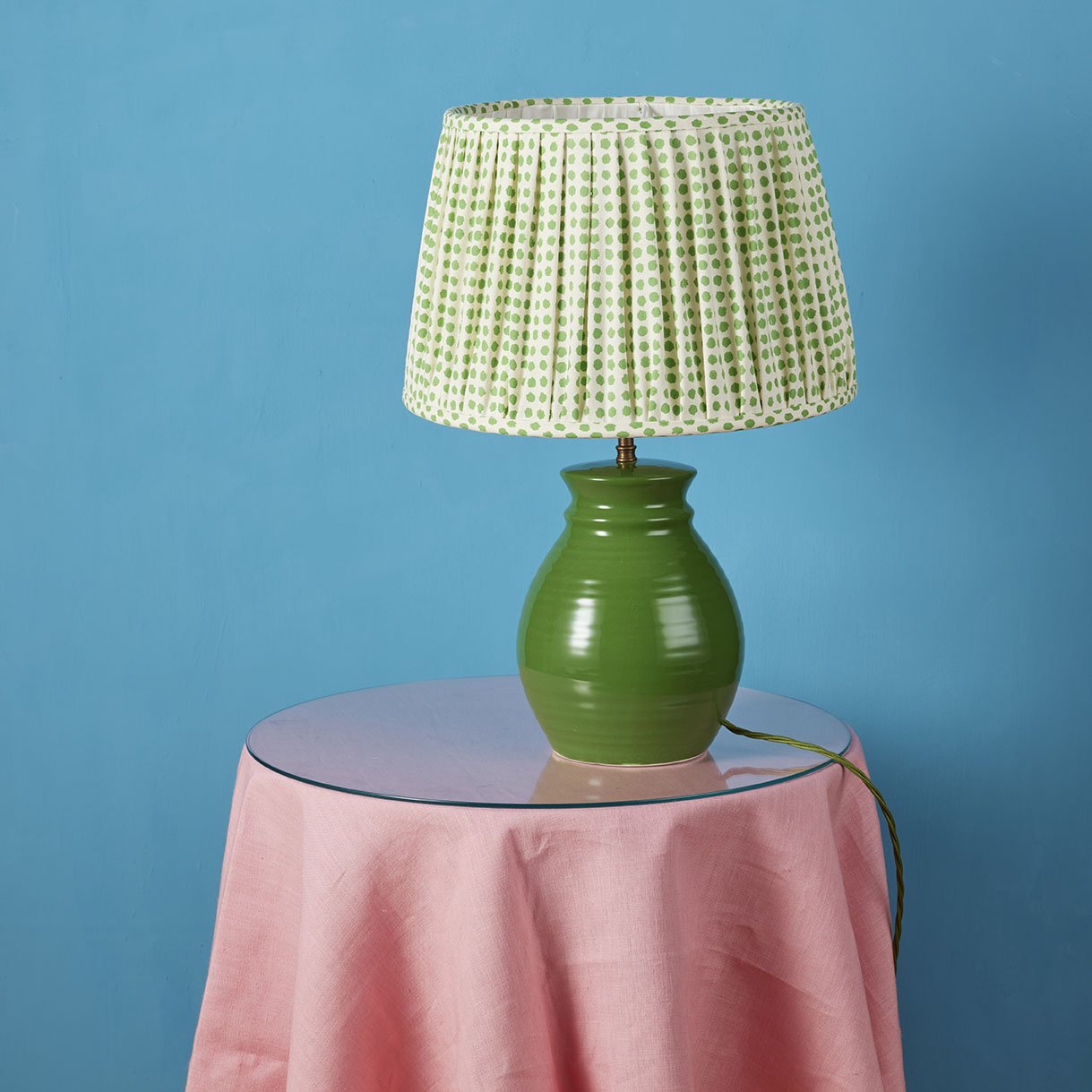 Lampshade Pleated Seed Grass Large