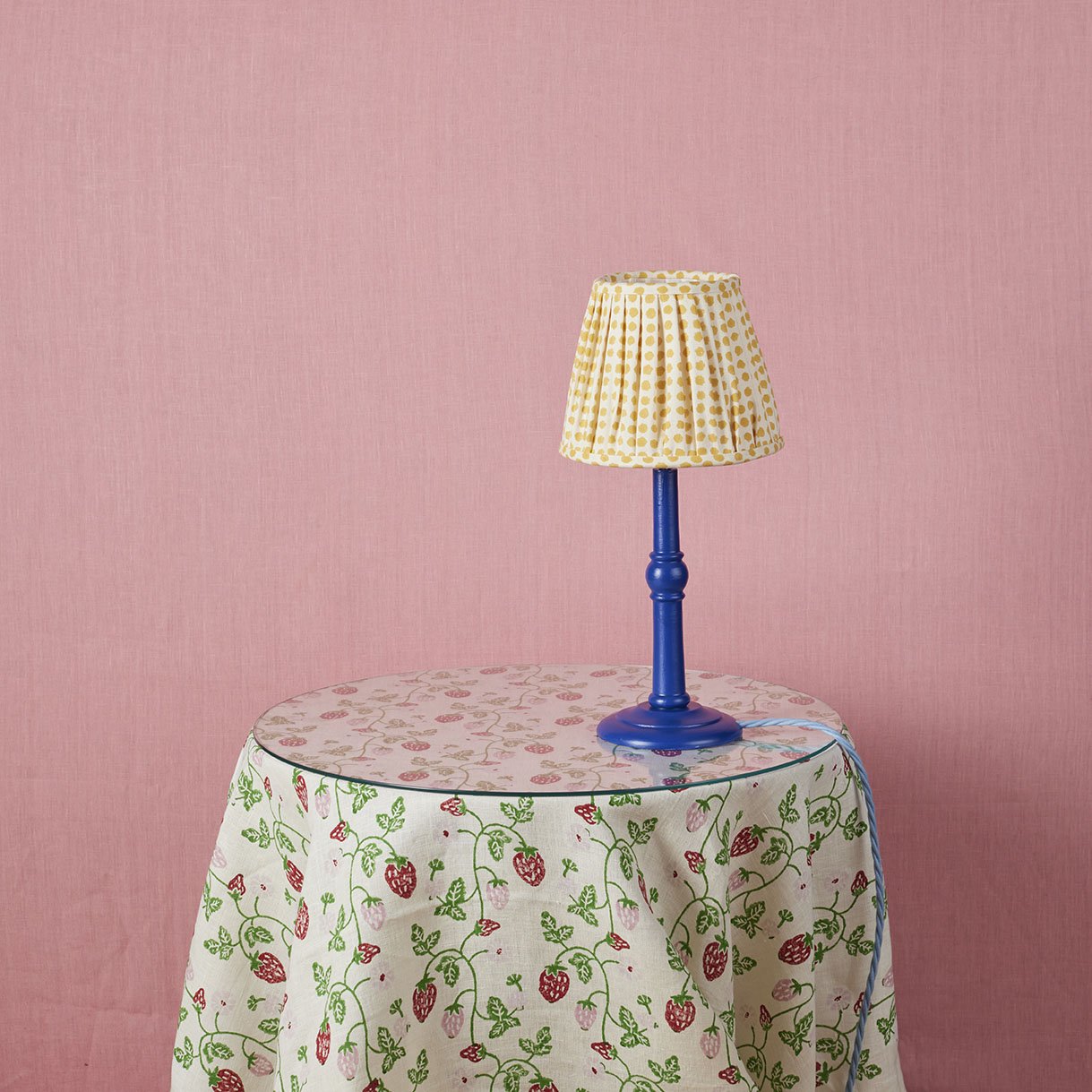 Lampshade Pleated Seed Mustard Small