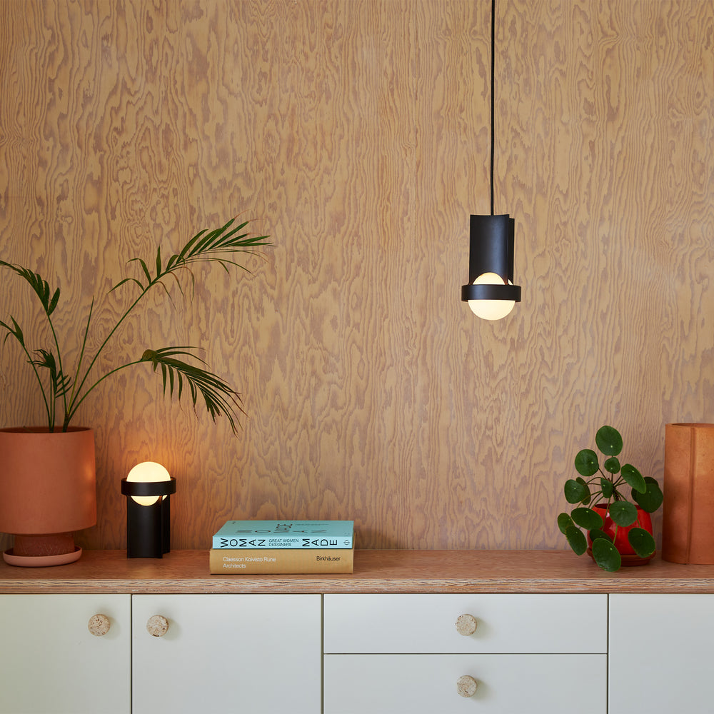 Loop Table Lamp with Sphere III